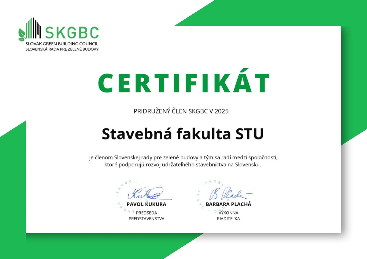 Certifikát KSGBC